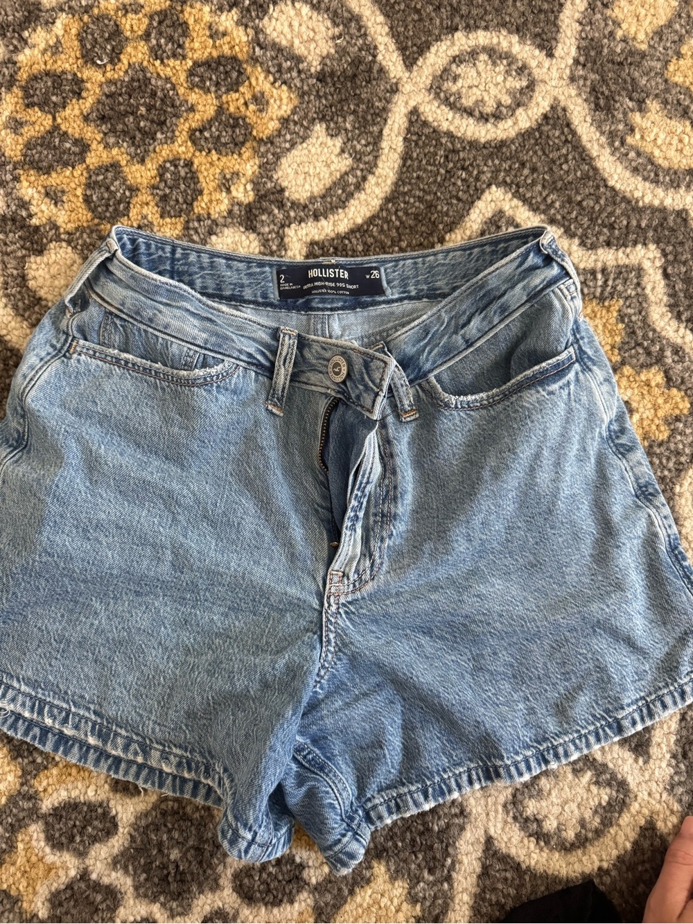 Hollister Light Wash Denim Jean Shorts